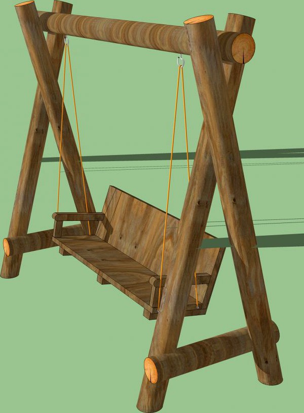 Garden swing 3D Model