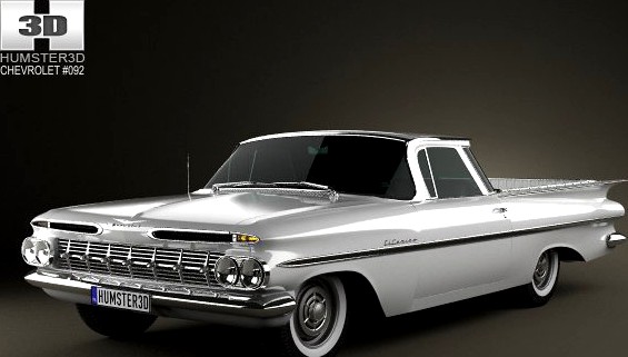 Chevrolet El Camino 1959 3D Model