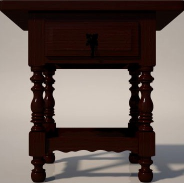 Bedside Table 3D Model