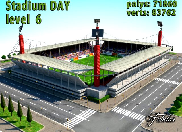 Stadium Level 6 Day 3D Model
