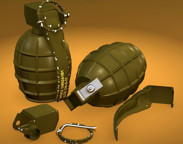 M-DN 11 hand grenade 3D Model